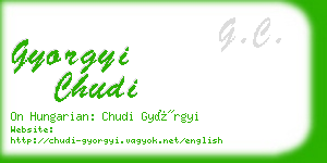 gyorgyi chudi business card